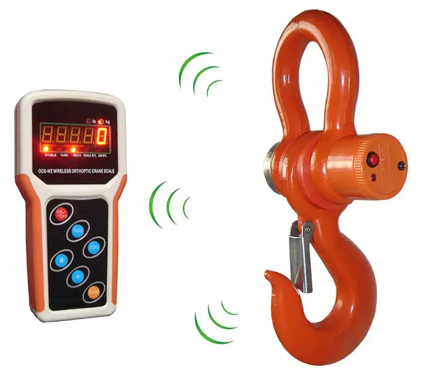 

15T Wireless Digital Electronic Hanging Crane Scale With Wireless Handheld Meter Fast Shipping