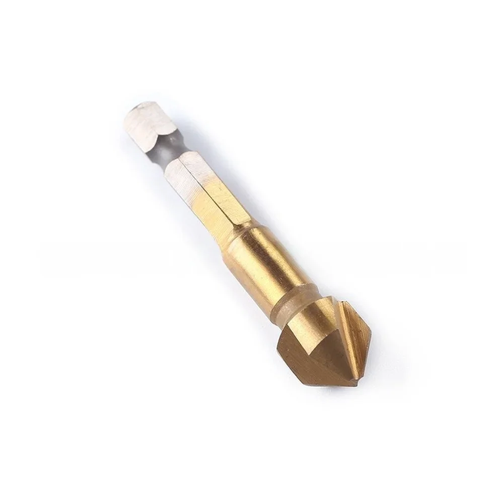 4PC Hex Shank Step Drill Bit Set With Countersink Tool And Cutting Tool Herramienta Navaja Power Tool Accessories