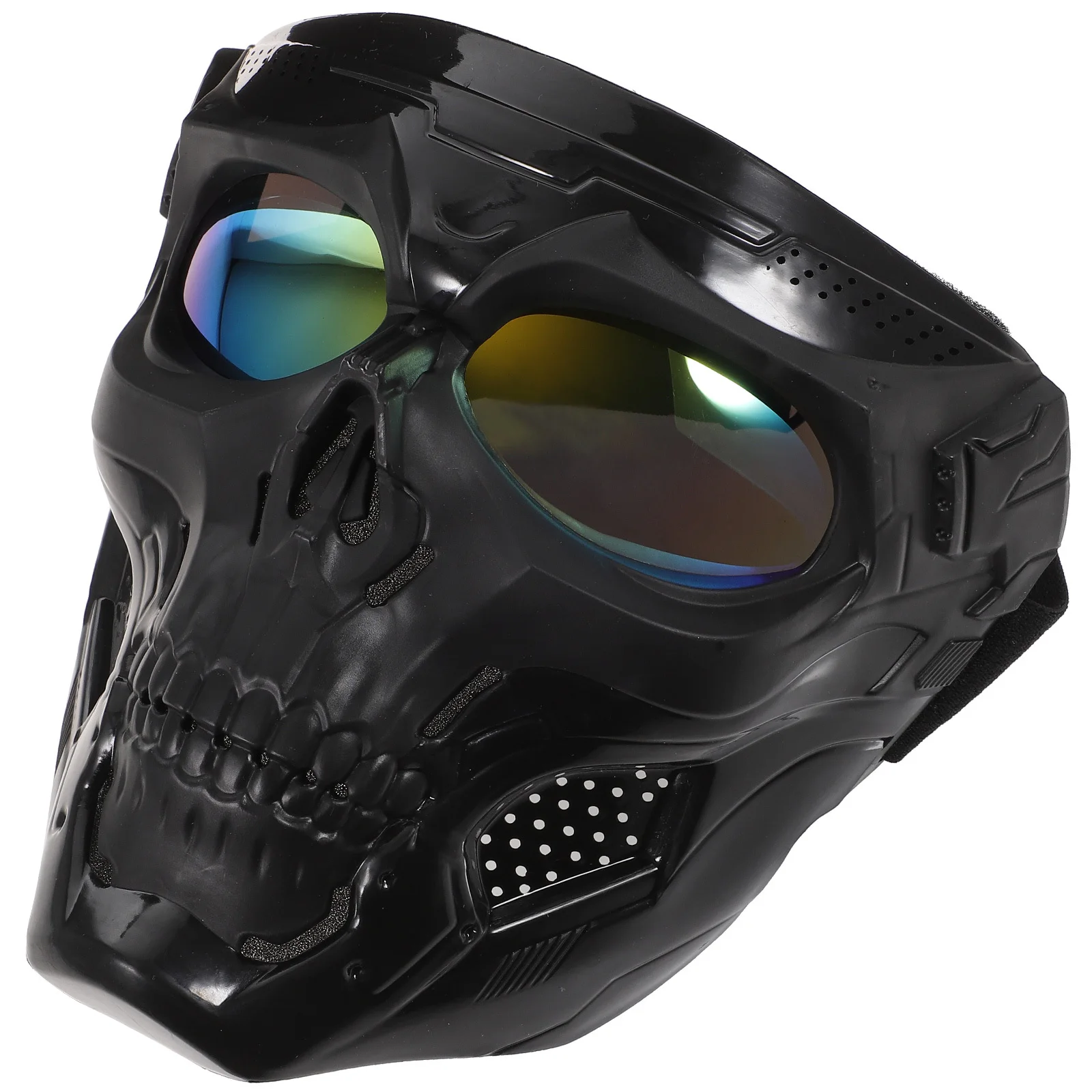 

Motorcycle Goggles with Skull Design Riding Mask for Men Anti Glare Wear Resistant Protective Eyewear for Cycling Driving and