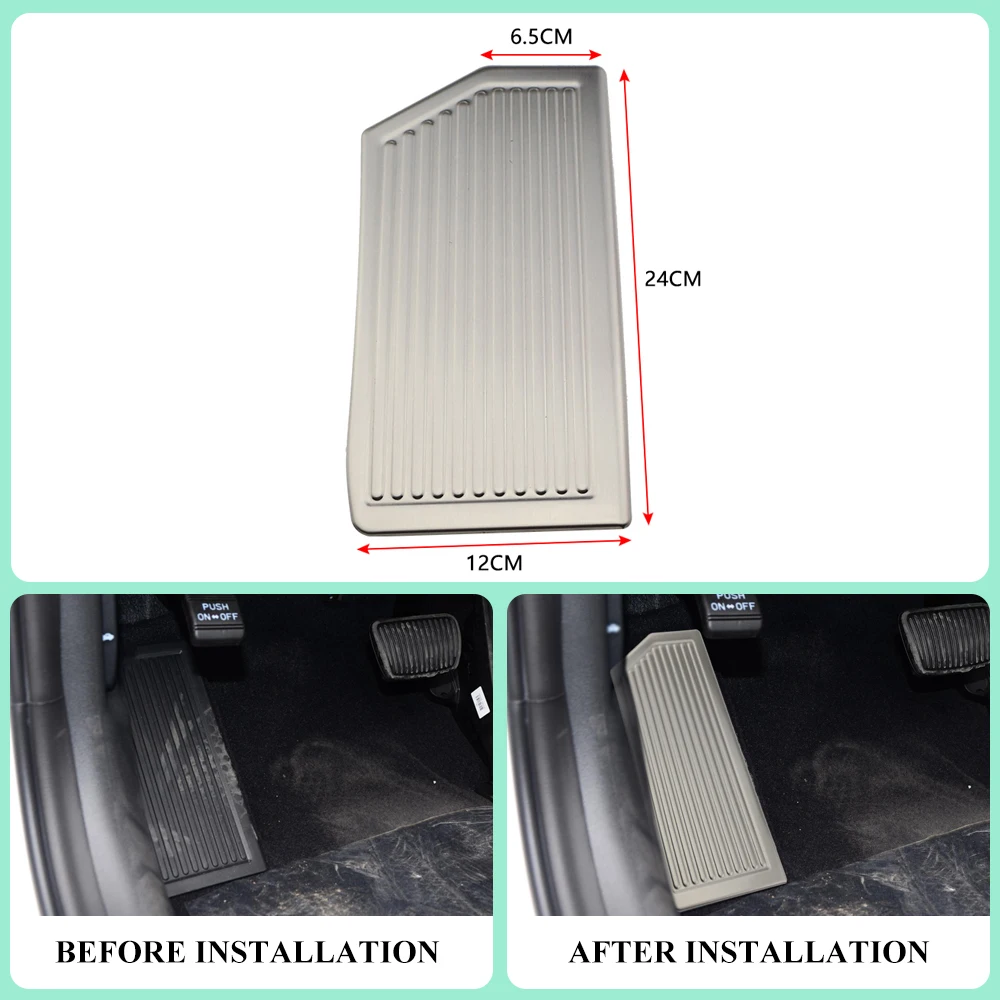 Edelstahl-Fußstützenpedale, Fußstützen-Pedalauflage für Hyundai Tucson 2015–2021, für Kia Sportage QL, Auto-Styling – Detail 1