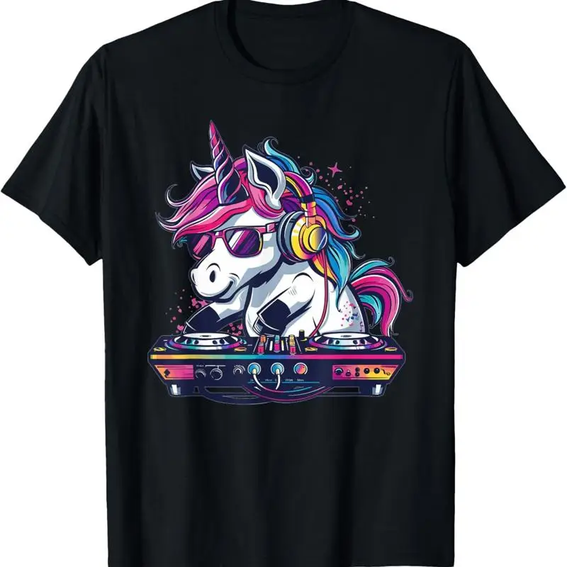 

Music Dj Discjockey Art I Kids Deejay Cartoon Themed T Shirt