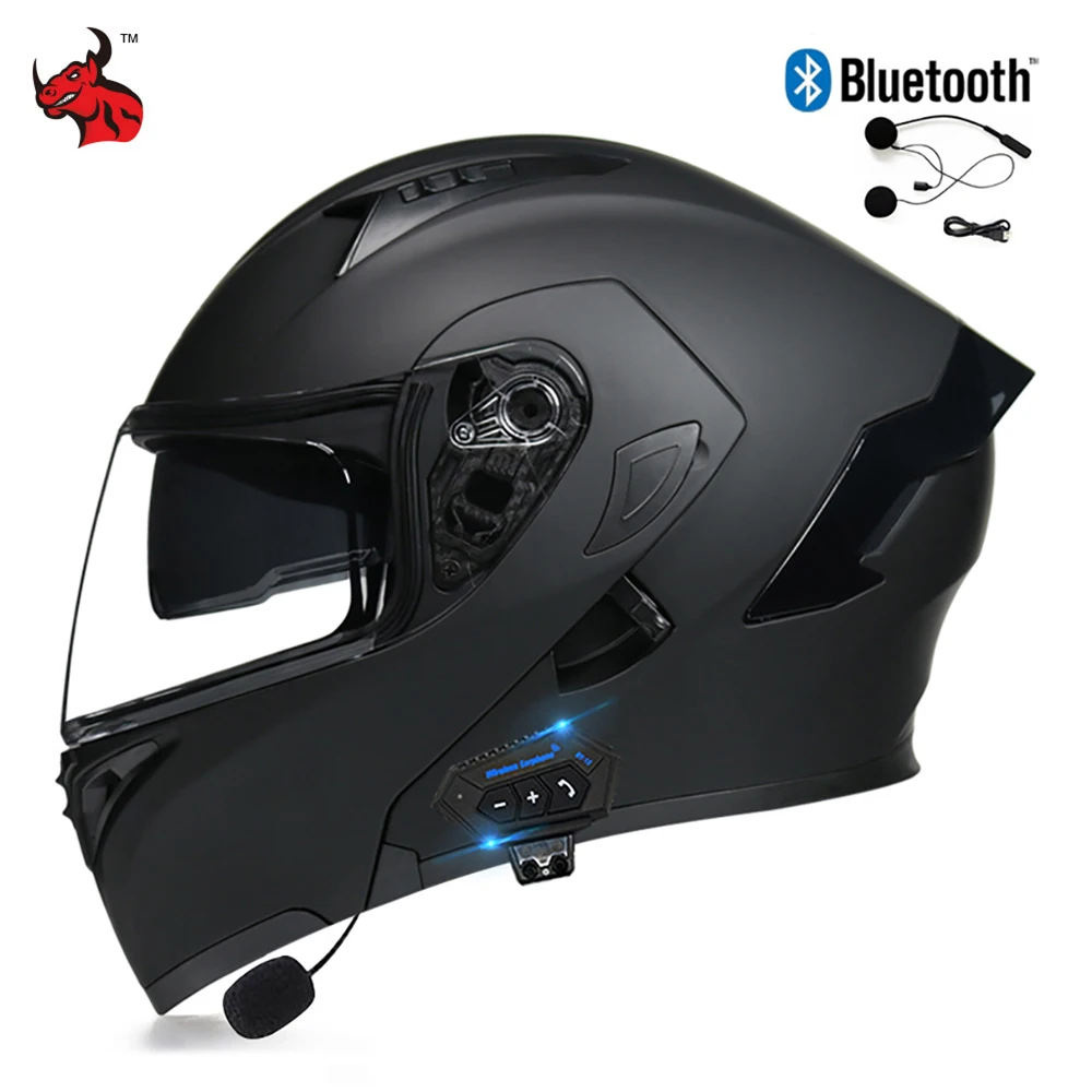 

Helmets For Motorcycles Full Face Electric Motorbike Secure Helmet Cycling Equipment Carrying Bluetooth Earphones