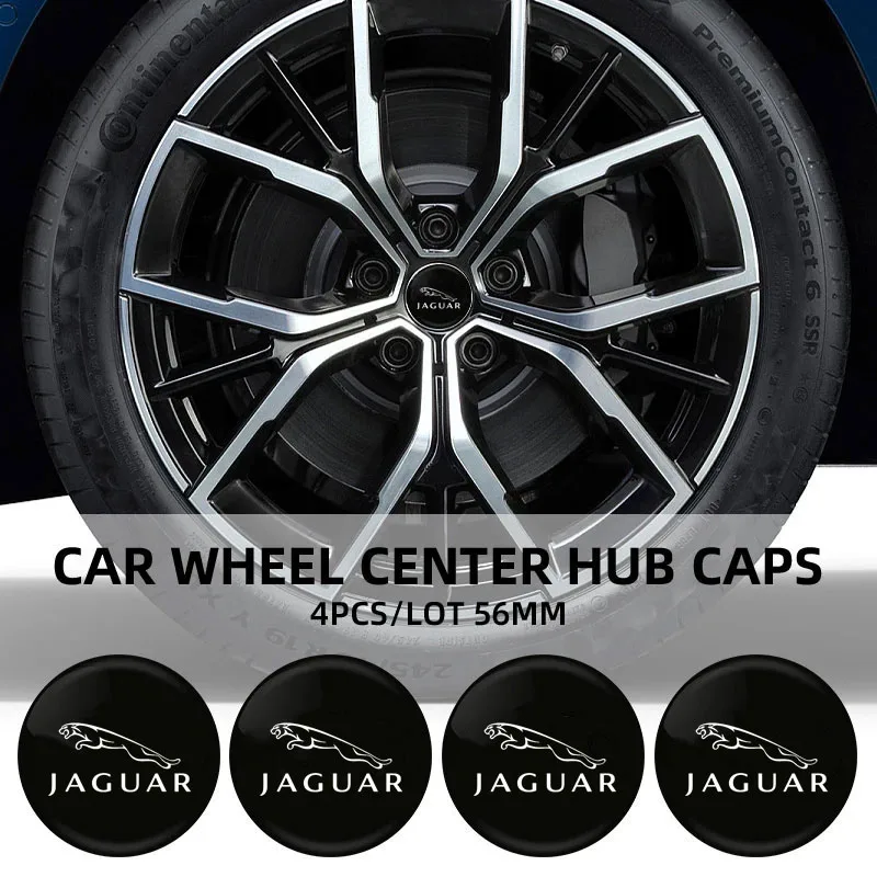 Car Wheel Center Cap with logo Car Wheel Center Caps Stickers Badges For Jaguar XF XE XJ F-PACE F-TYPE X760 X260 X761 Accessorie