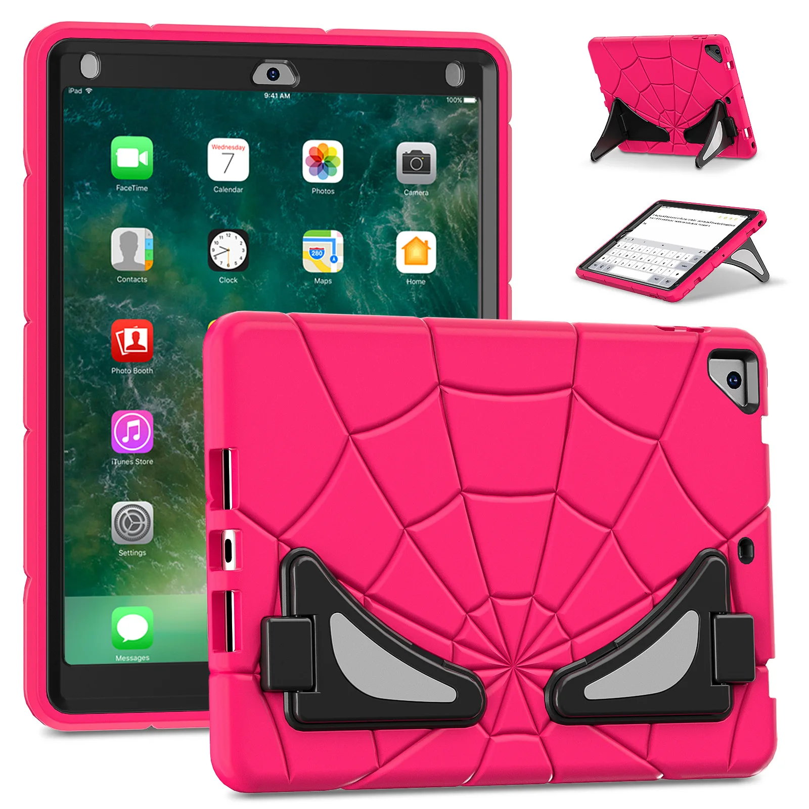

Kids Lovely Fun Case Universal For iPad Air 4 5 10.9 2018/2020/2022 Generation Built-in Kickstand Armor Cover