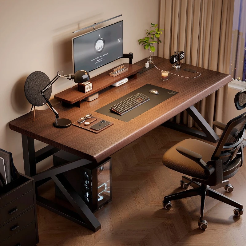 

Rectangle black Computer desks steady standing wood gaming tables writing study стол компьютерный игровой office furniture