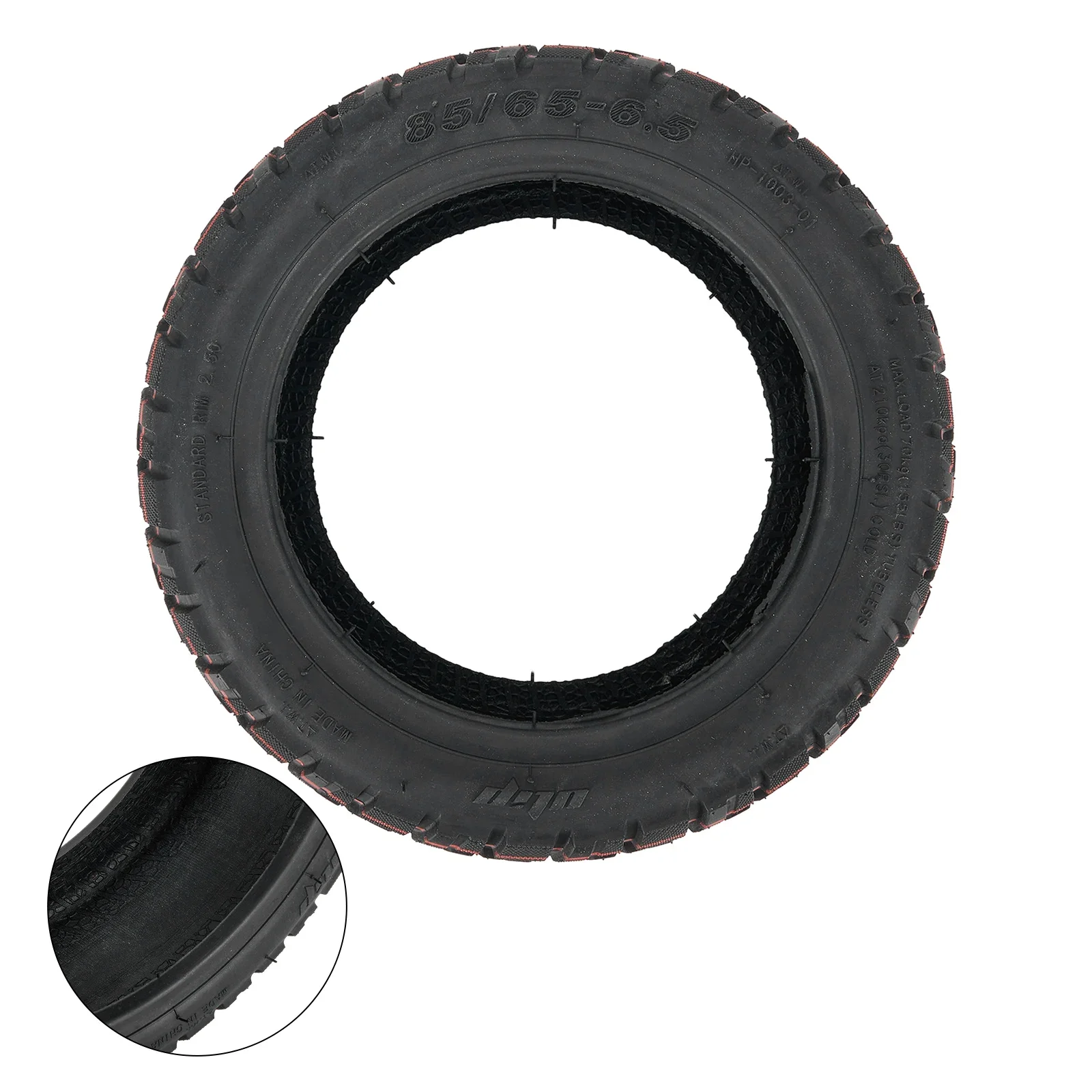 

Brand New Tubeless Tyre Rubber Wearproof 10 Inch 85/65-6.5 Cycling Accessories For Kugoo G-Booster Replacement