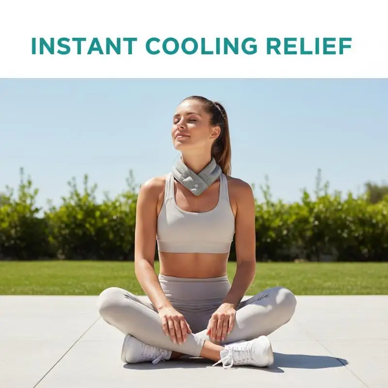 Cold Feeling Multicolor Cooling Ice Scarf Neck Wraps Quick Drying Sports Headscarf Nylon Portable Sweat Wiping Towel For Beach