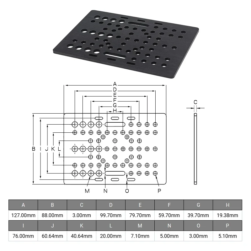 3D Printer CNC Machine Parts 20-80mm V-Slot Gantry Plate Set with 6 Solid V POM Wheels for Aluminum V-Slot Linear Rails DIY Part