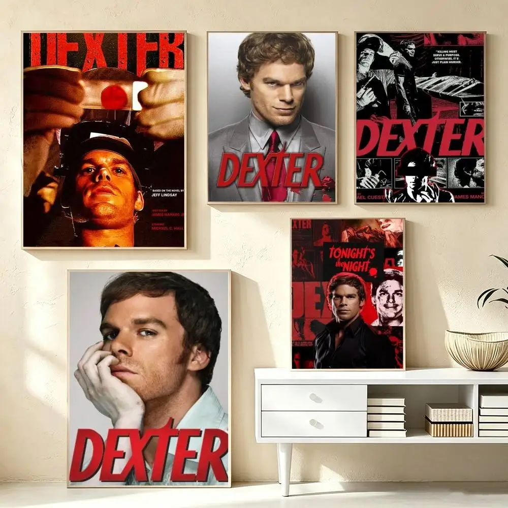 Classic Dexter  Poster High Quality Dorm Living Room Aesthetic Wall Decoration Painting Stickers Gift