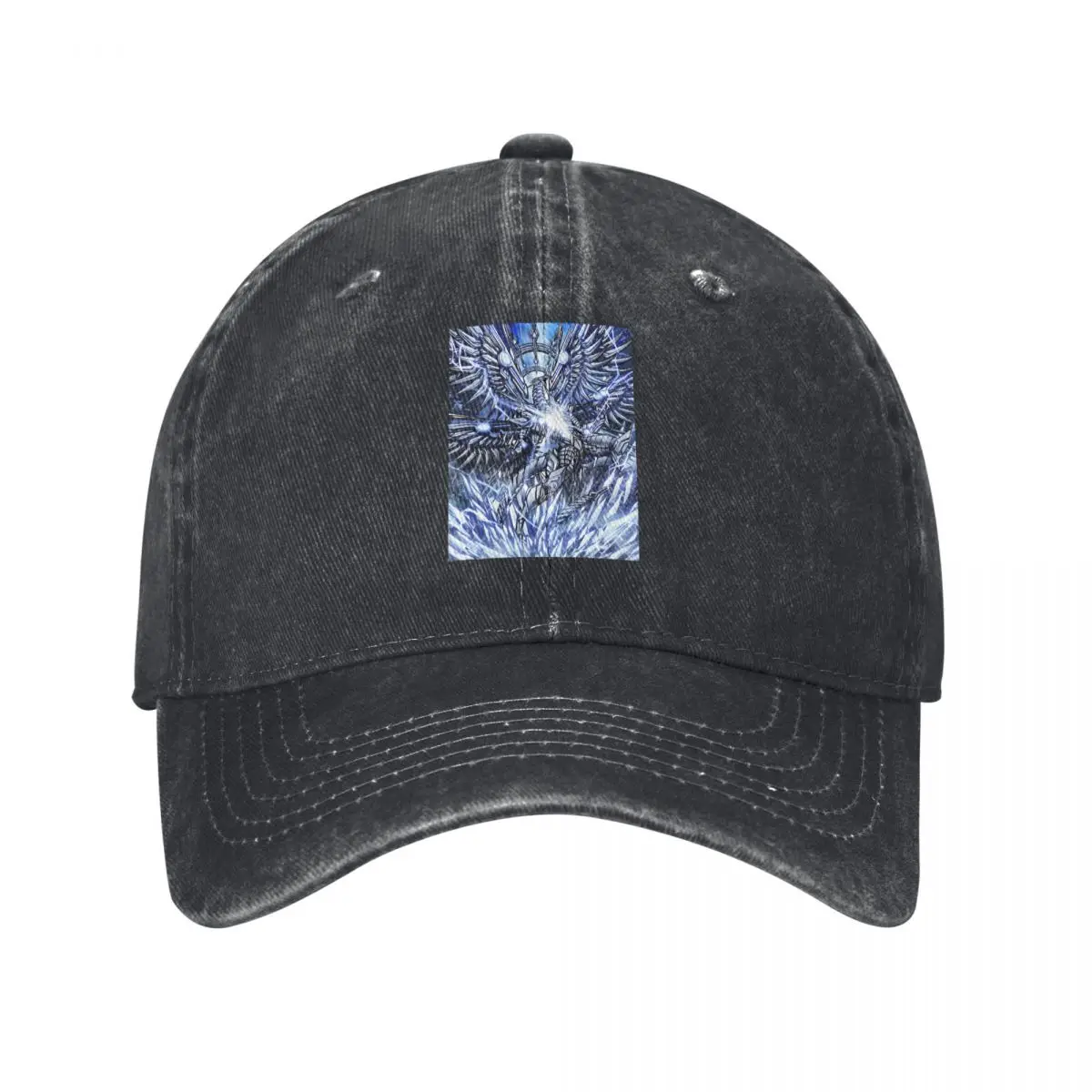 Washed Men's Baseball Cap Blue Eyes Cosmic Burst Dragon Trucker Snapback Caps Dad Hat Golf Hats fugees graphic official-website