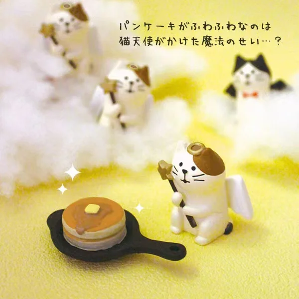 Japanese style grocery angel demon cat ins cute cartoon office desktop decoration ornament