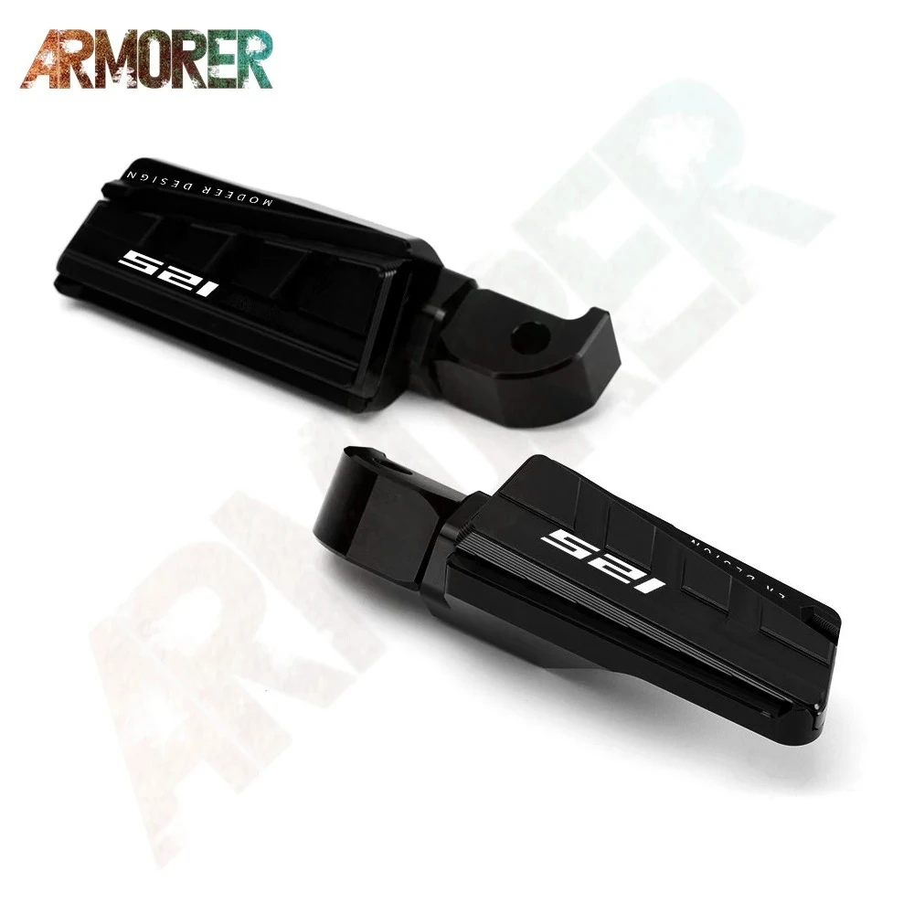 MT-125 Motorcycle Accessories Rear Footrest Foot Pegs Foot Rest Pedals For MT-125 MT125 MT 125 2008 - 2022 2018 2019 2020