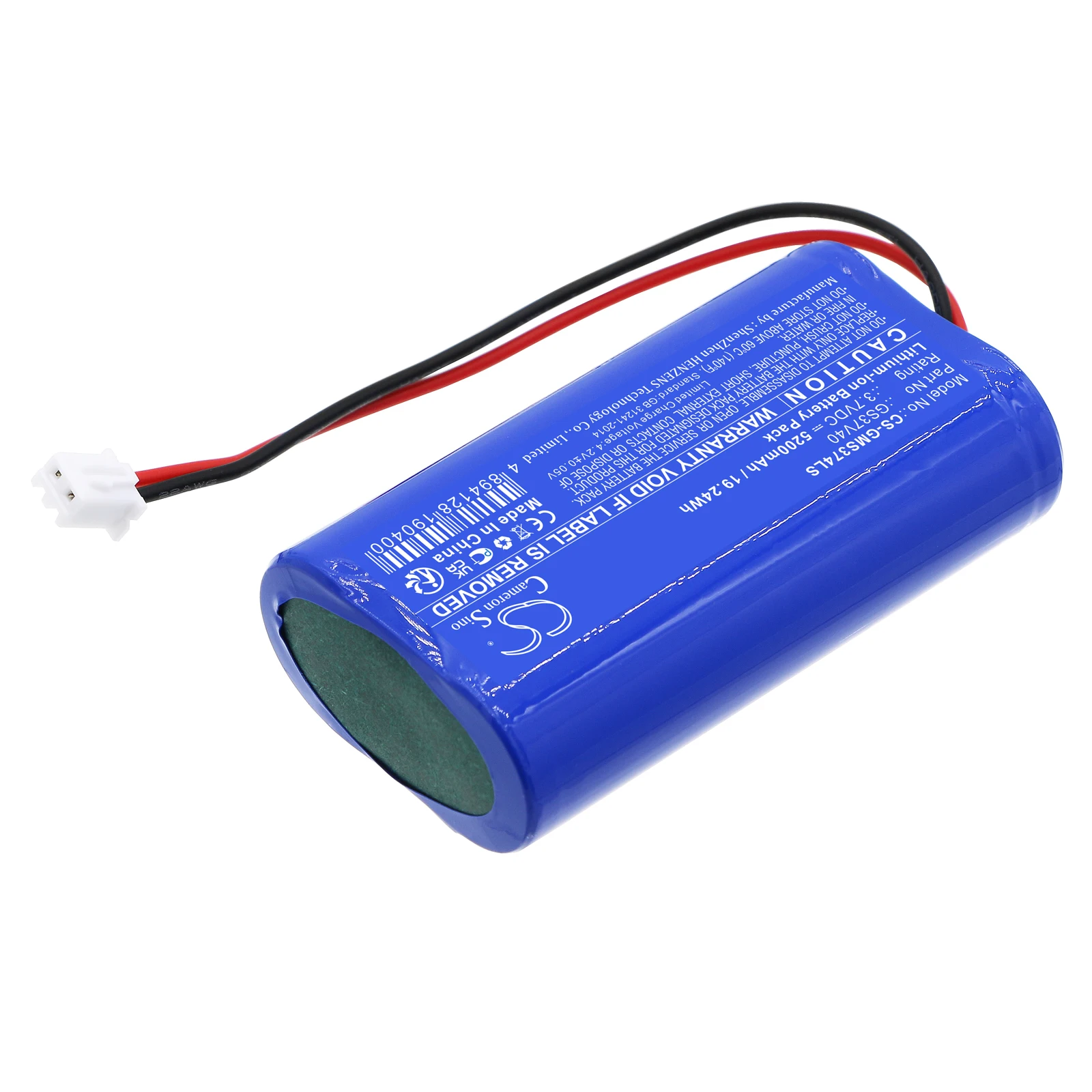 CS Replacement Battery For Gama Sonic 101822, 203001, 203001-5 GS37V40 5200mAh / 19.24Wh Vacuum