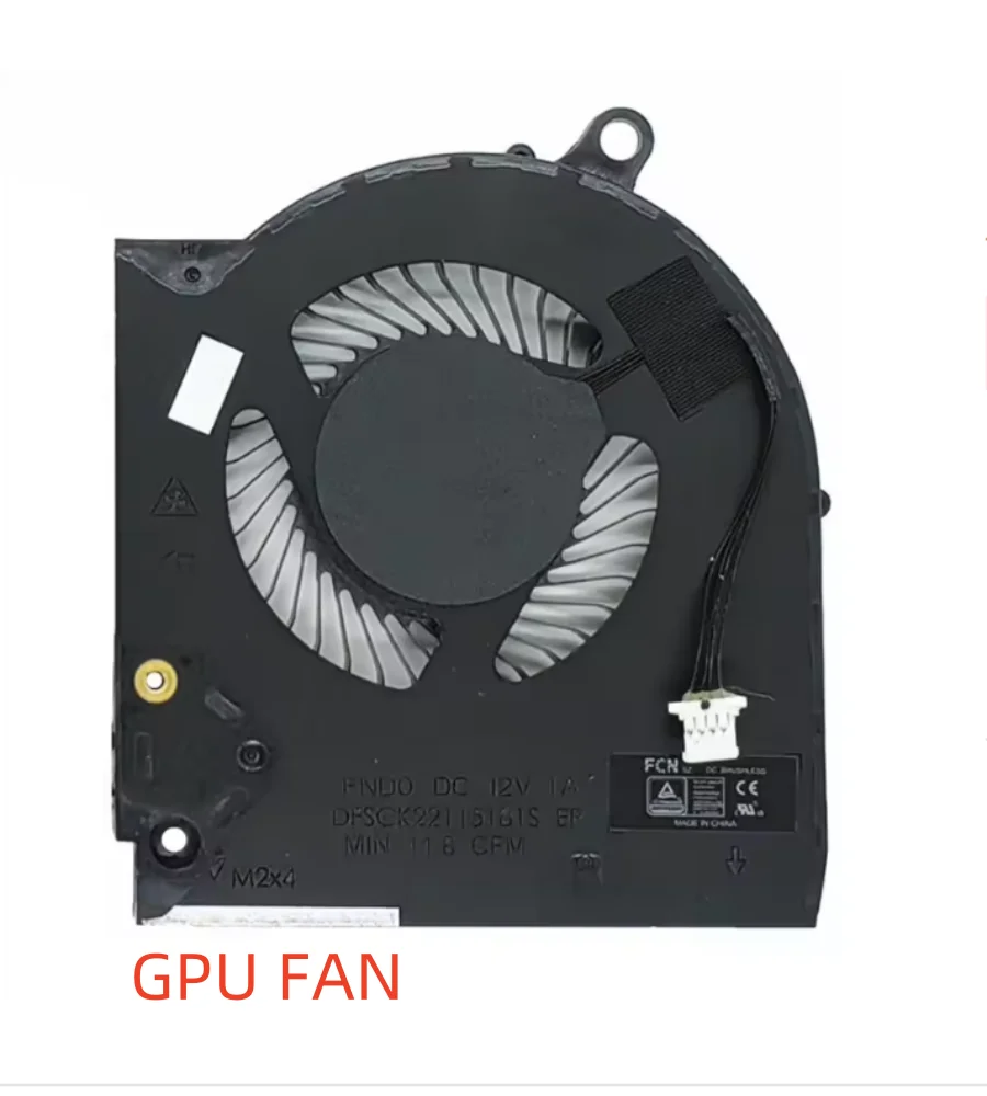 Вентилятор охлаждения процессора и графического процессора ноутбука DC5V для Dell Alienware M15 R5 M15 R6 M15 Ryzen R5 M15 Ryzen R6 2021 Series Fan
