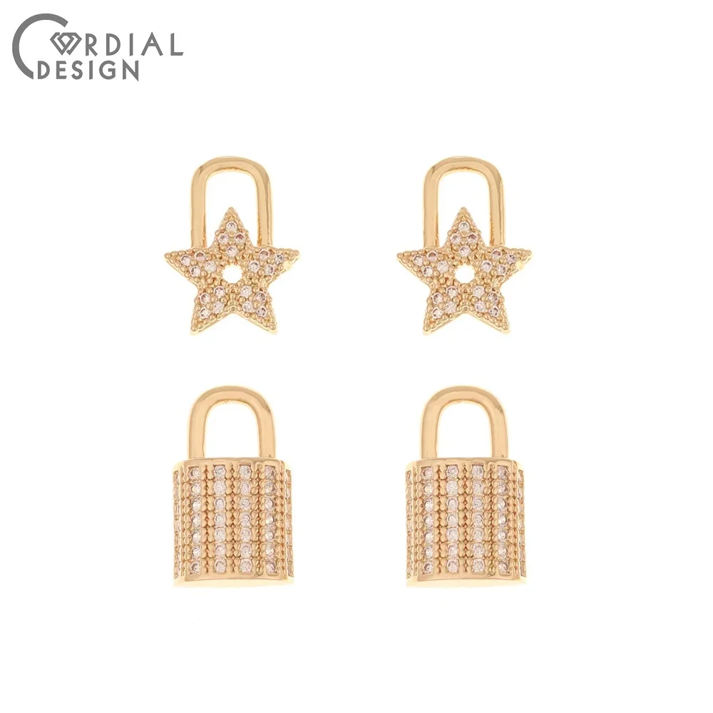 

Cordial Design 40Pcs Bracelets Accessories/DIY Copper Pendant/Hand Made/CZ Charms For Earrings/Jewelry Findings & Components