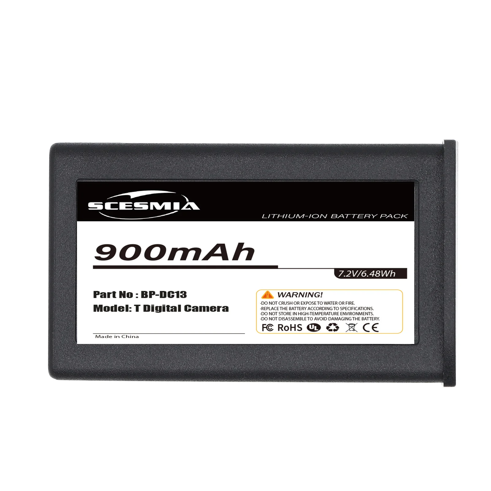 Battery 900mAh  BP-DC13 for LEICA T, T Digital Camera, Silver 19800, T (Typ 701), TL, TL2