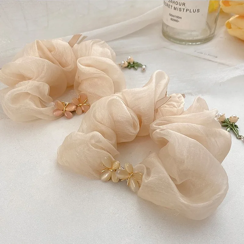 summer sweet tassel Lily Of The Valley Hair ring Rubber Bands Headbands Women Hair Tie Ponytail Hair Holder Hair Accessories