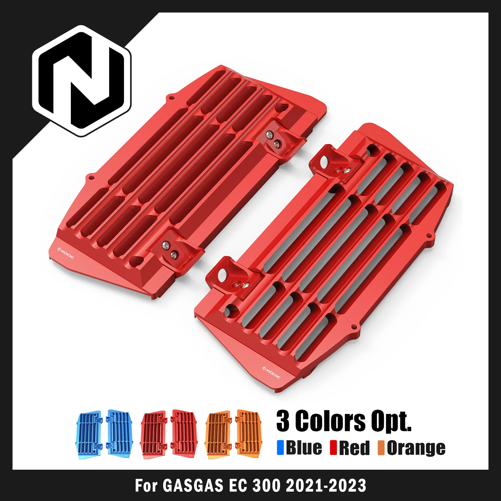 ل GasGas EC 300 2021-2023 EC 250 EX 250 EX 300 MC 125 MC 250F ECF EXF المبرد الحرس ل KTM EXC 300 ل Husqvarna TE 300 #1