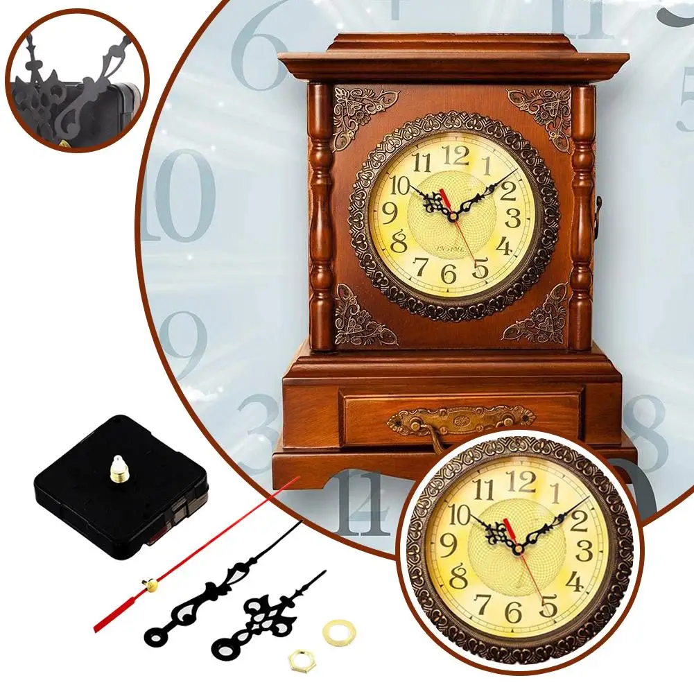 Hanging DIY Quartz Watch Silent Wall Clock Movement Quartz Repair Movement Clock Mechanism Parts Clock Parts with Needles Set