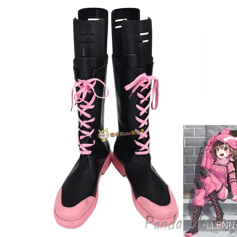 

Sword Art Online LLENN Cosplay Shoes Anime SAO Cos Boots Comic Kohiruimaki Karen Cosplay Costume Prop Shoes for Halloween