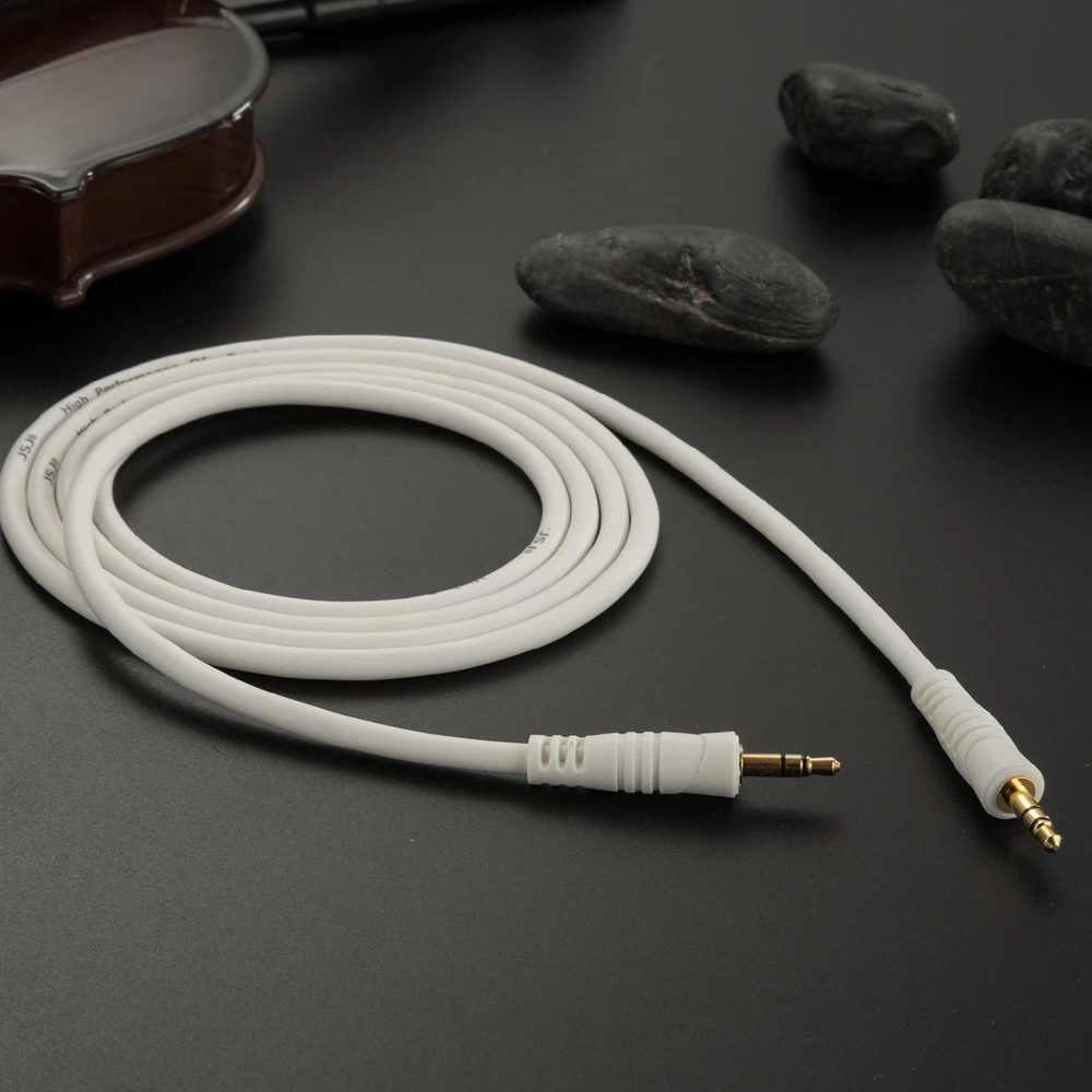 JSJ كابل مساعد 3.5 مللي متر ستيريو ذكر إلى ذكر جاك برو كابل الصوت HIFI لسيارة هاتف محمول اللوحي MP3 MP4 سماعة DVD مشغل أقراص مضغوطة