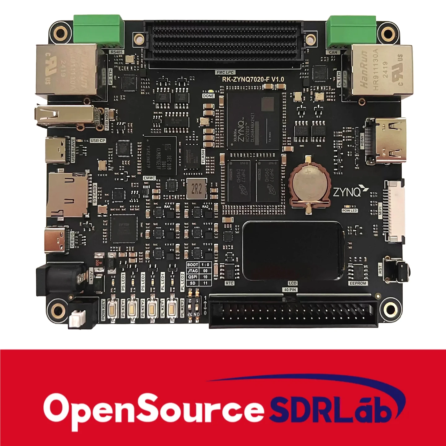 لوحة تطوير OpenSourceSDRLab ZYNQ7020 RK-ZYNQ7020-F XILINX FPGA FMC تدعم لوحة ابنة AD9361 #1
