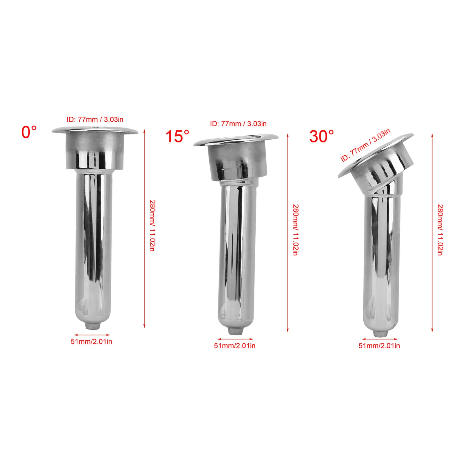 Boat Rod Cup Holder Outrigger Tube Cup Holder Enhanced Stability Easy Installation Rustproof Weatherproof for Yacht Ship