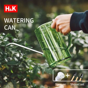 屋内屋外植物フラワーオフィス用の1/1.5Lロングスパウト水散水 12ベストセールスボンサイウォーターリング-7