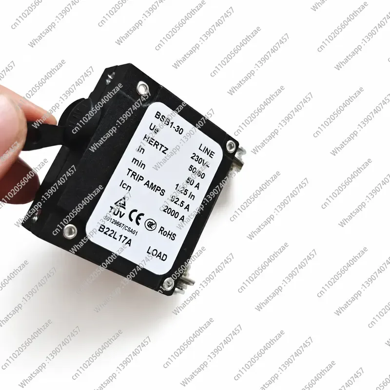 BSB1-30 CIRCUIT BREAKER AMPS IN 8A 10A 12A 13A 14A 15A 18A 19A 20A 21A 23A 25A 29A 32A 33A 36A 38A 40A 42A 45A 50A