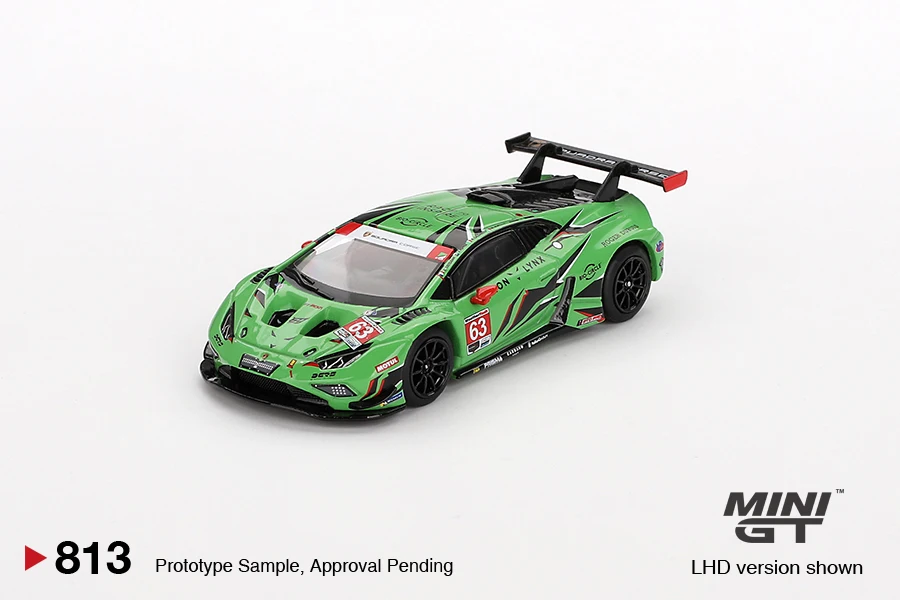 

MINIGT 1:64 813 Huracán GT3 EVO2 #63 Iron Lynx Diecast Model Car