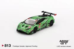 MINIGT 1:64 813 Huracán GT3 EVO2 #63 Iron Lynx Diecast Model Car