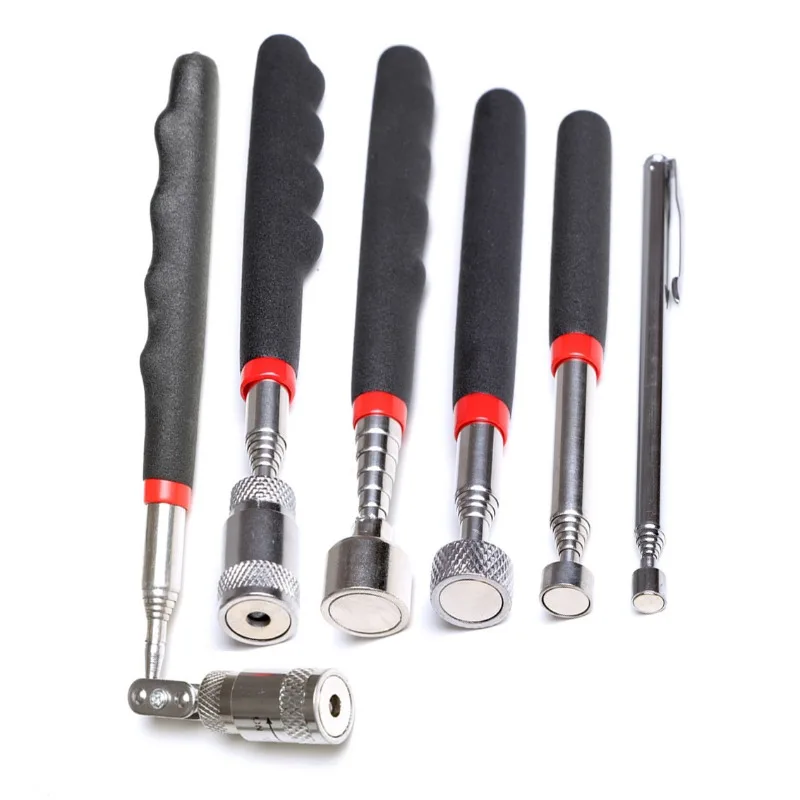 Undercarriage Inspection Mirror Mirror Telescopic Detection Mirror Collector Powerful Suction Iron Rod Magnetic Suction Tool