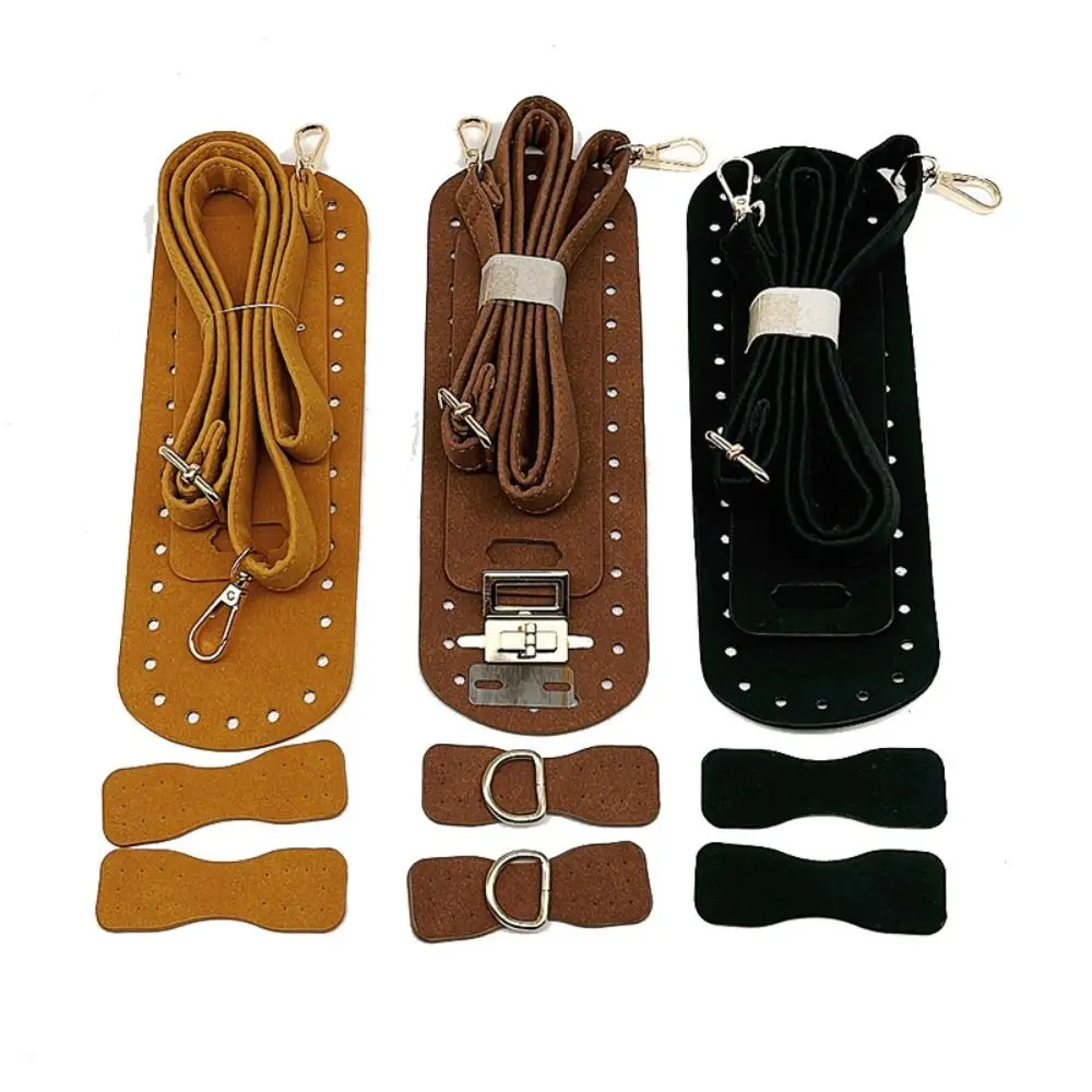 

High Quality Faux Leather Bag Strap Handmade Bag Accessories Bottom Strap DIY Crochet Bag Shoulder Strap