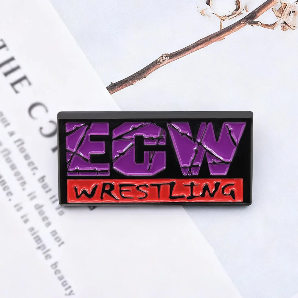 Klassische Wrestling-Match-Brosche, Drahtgeflecht, Wrestling-Logo-Abzeichen, Fansammlung, Gedenk-Emaille-Pin, Rucksack-Accessoire, Geschenk – Detail 4