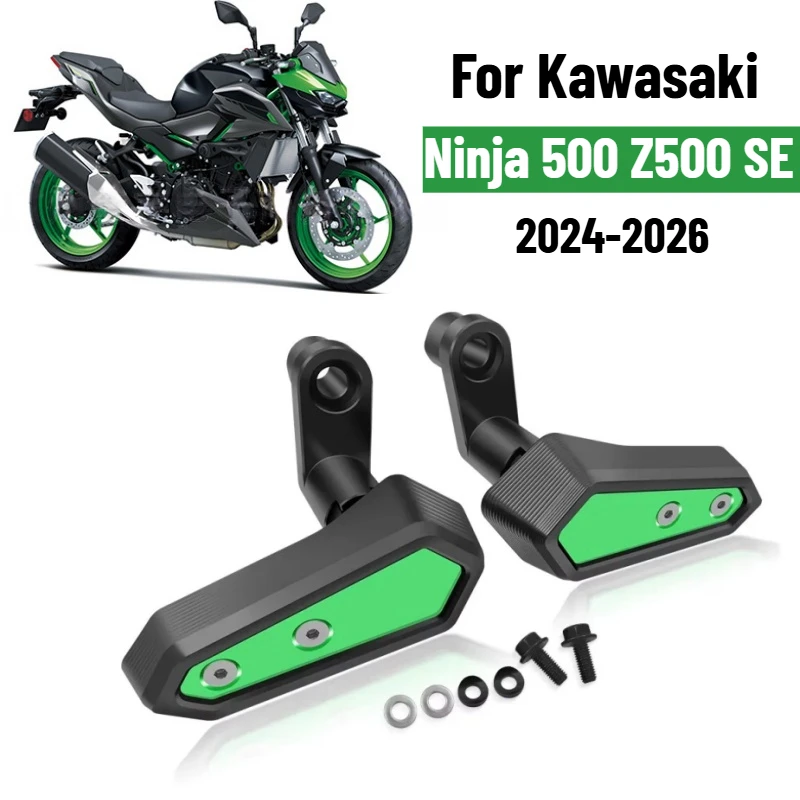 

For Kawasaki Ninja 500 Z500 SE 2024-2026 Motorcycle Engine Anti-collision Protector NINJA500 2025 Frame Slider Protective