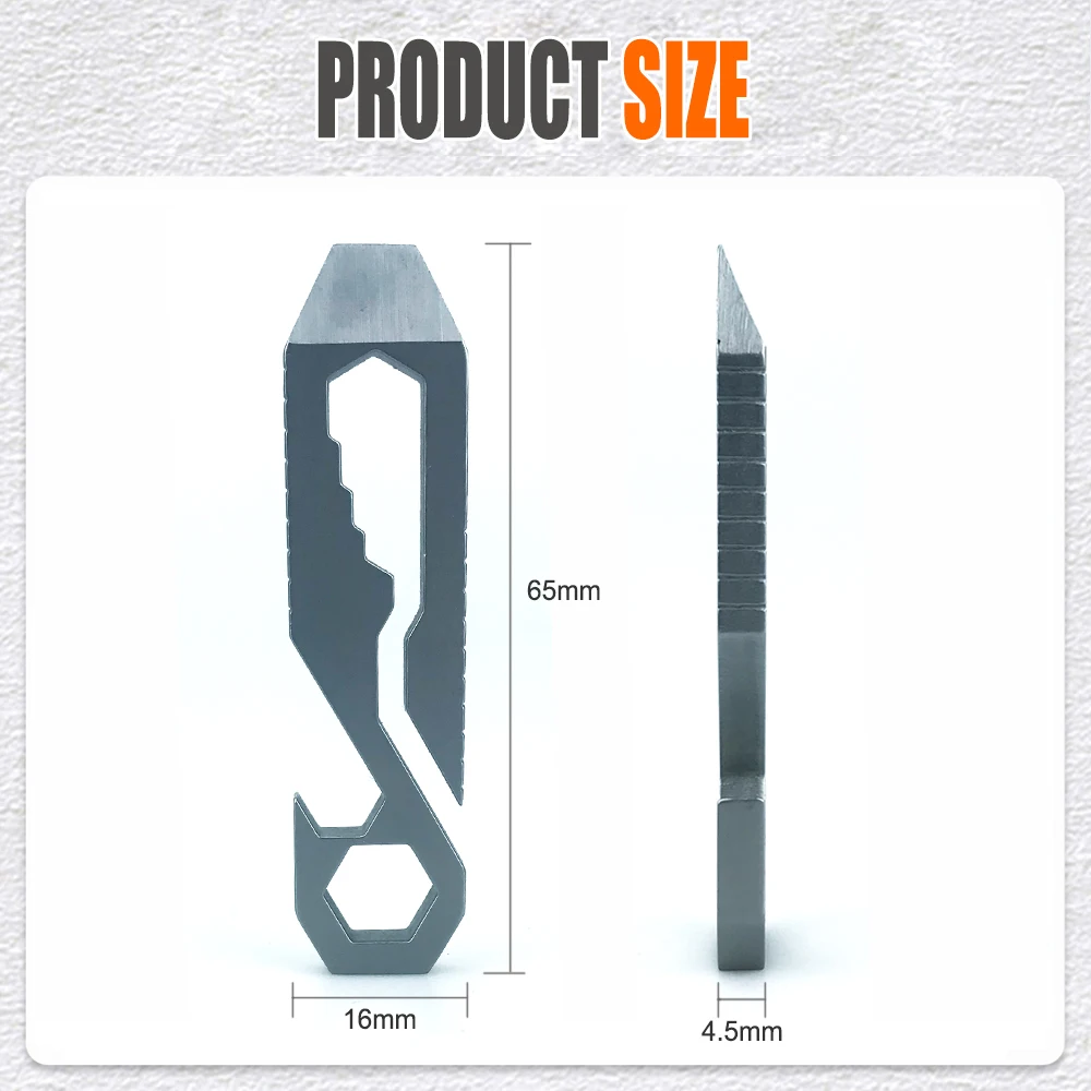 8 w 1 wielofunkcyjny korba ze stali nierdzewnej gadżet EDC do butelek do otwierania butelek śrubokręt klucz sześciokątny 5/6/7/8mm