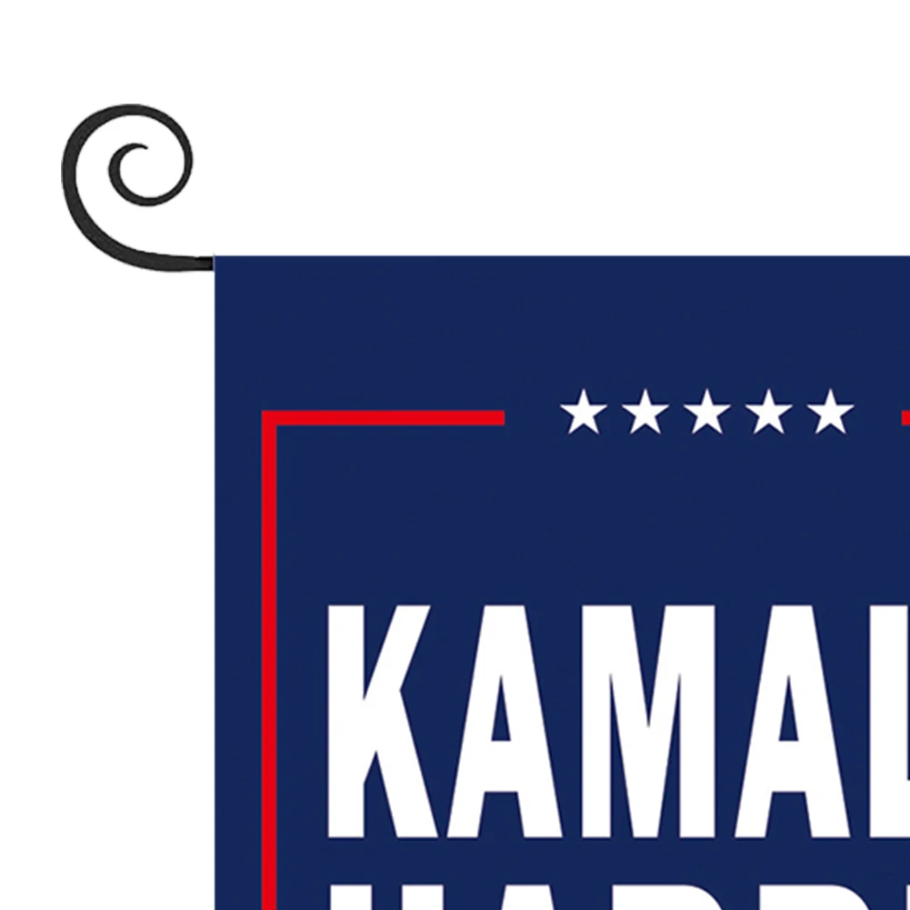 Dupla Face Kamala Harris Bandeira, Bandeira Quintal, Gramado, Decoração do jardim, Cor vívida