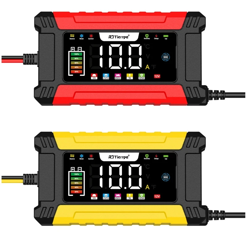 

12V 10A Intelligent Chargers With Real Time Monitoring for Multiple Battery Types