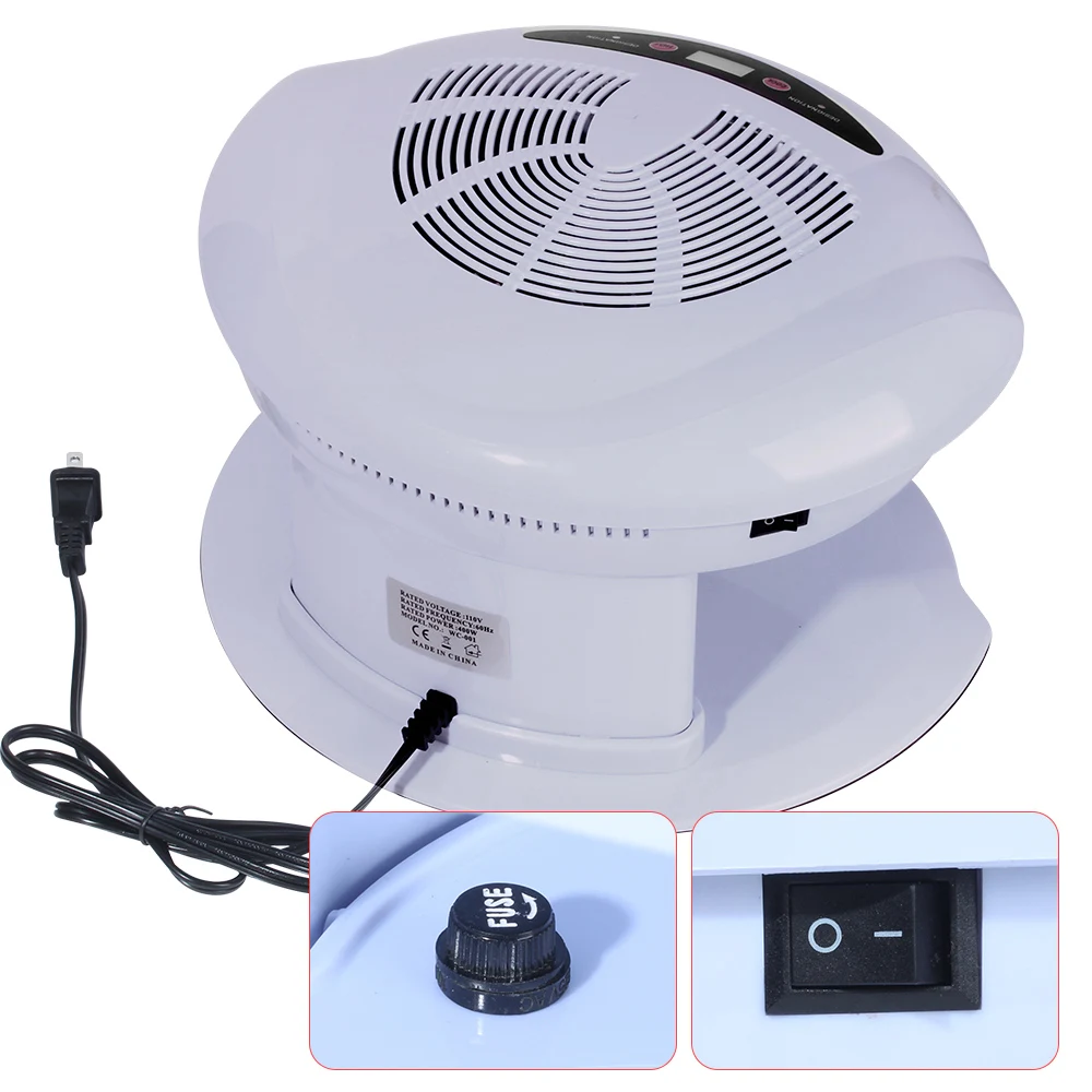 LULAA Lucht Nageldroger 400W Intelligente Automatische Sensor Warme en Koude Lucht Nagellak Droogventilator Manicure Tool Beide Handen Voeten Gebruik