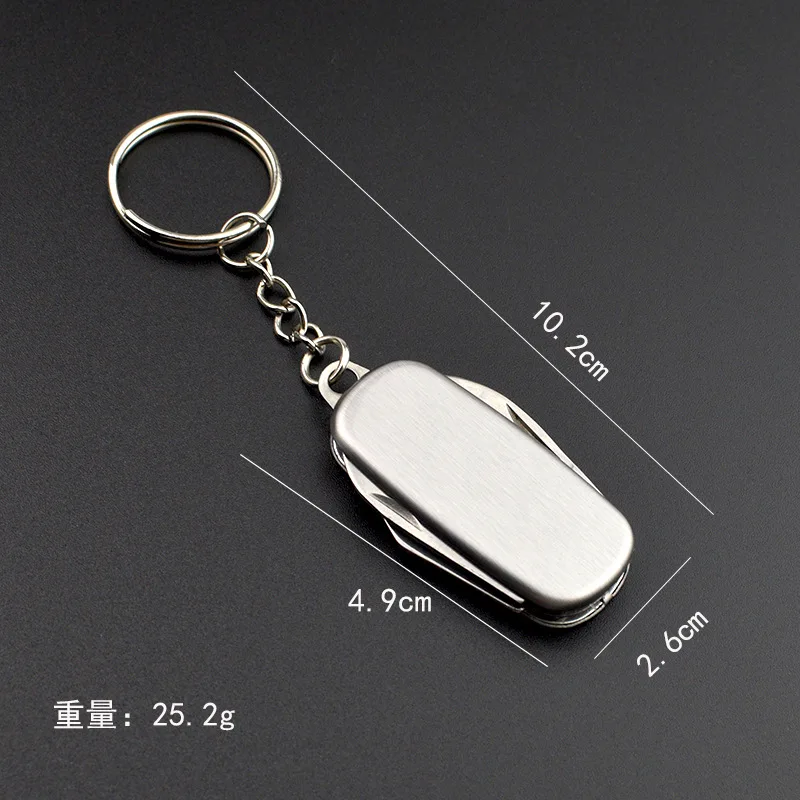 Street Pocket Knife tool purchase Multi Outdoor Gadgets 4 Open Swiss Folding Knife Multifunction Bottle Opener Keychain