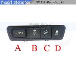 CAPQX Four drive switch For Hyundai iX35 2010 2011 2012 2013-2015 Instrument Dimmer Hill Descent Control OFF Anti slip switch