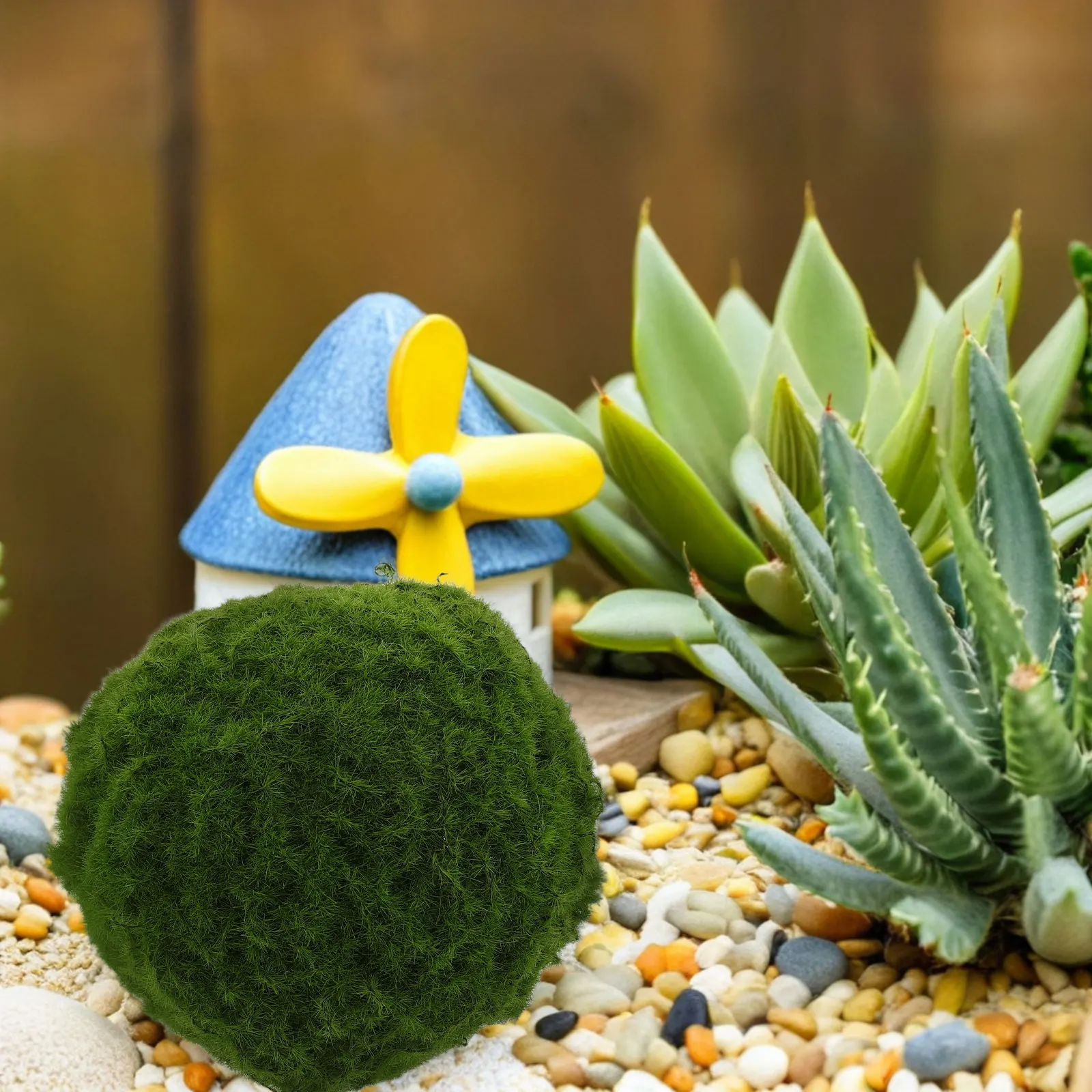 

balls Artificial Decorative Mossy Ball Greenery Craft Fake Topiary Decorative for Indoor Wedding Ceiling Display