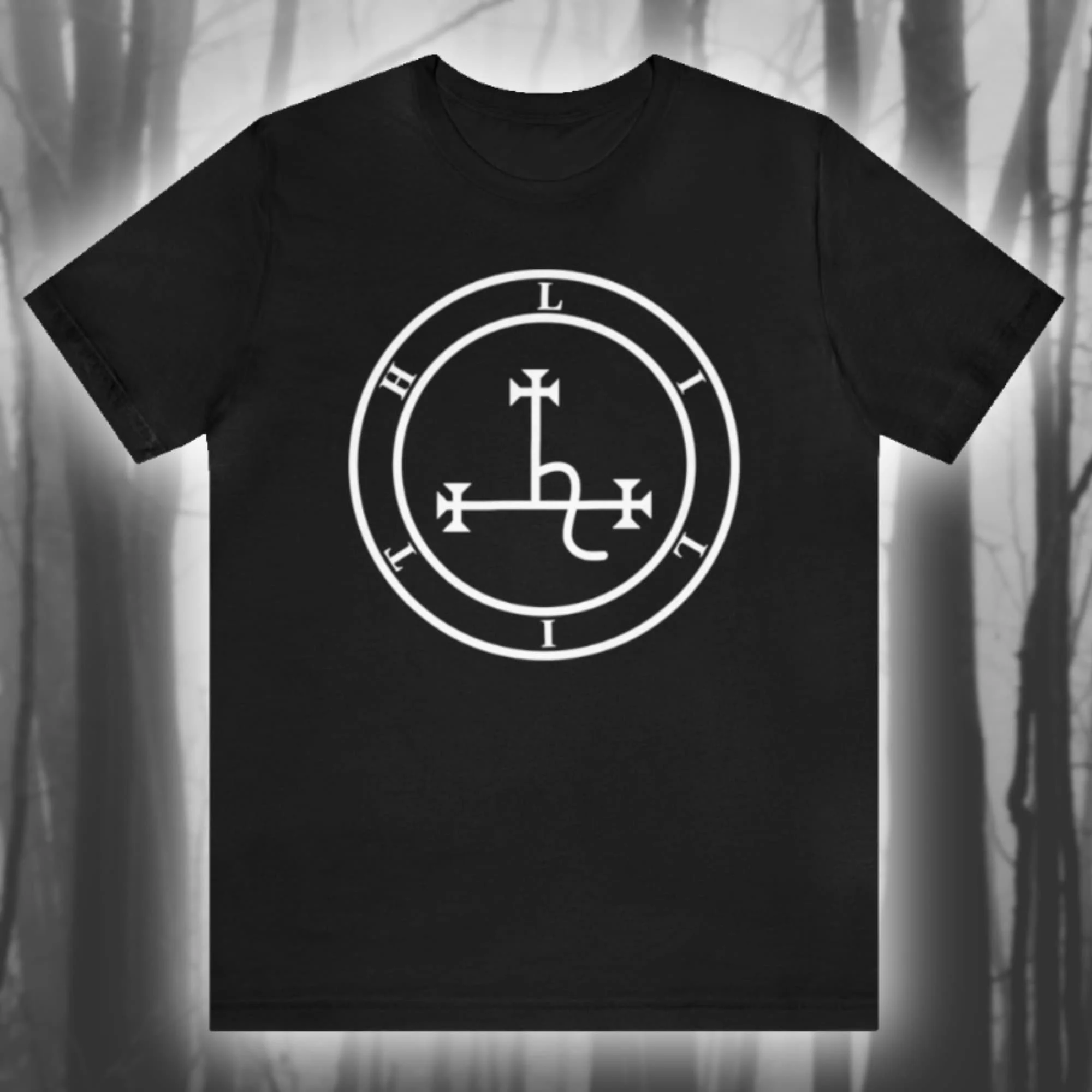 Lilith Sigil Black Moon T shirt Witchy Occult Grimoire Gothic Goth Jersey