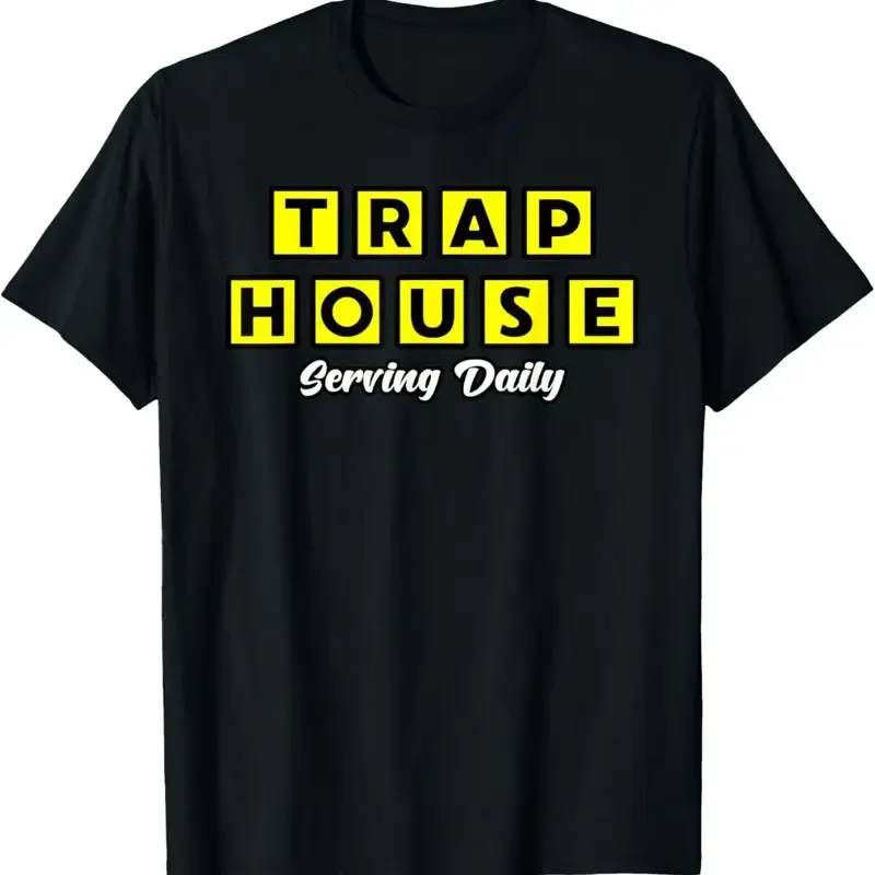 The Original Trap House Waffle Black T Shirt