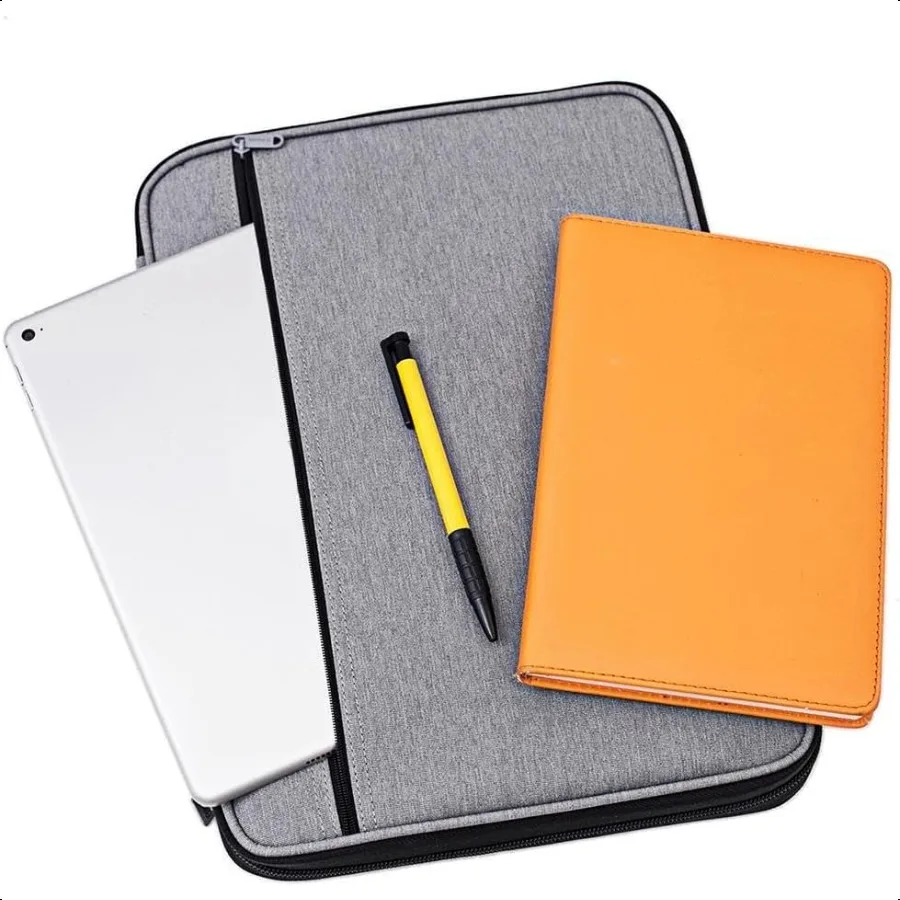 New Universal A4 Document Bags Portfolio Organizer Waterproof Travel Gear Organizer Zipper Case Document File Bag for Ipads Not
