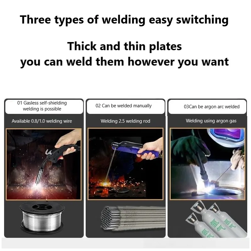 Industrial 3-in-1 Steel Stainless Steel Aluminum   Welding Process Hot Selling 220V Portable Electric Welding  Machine