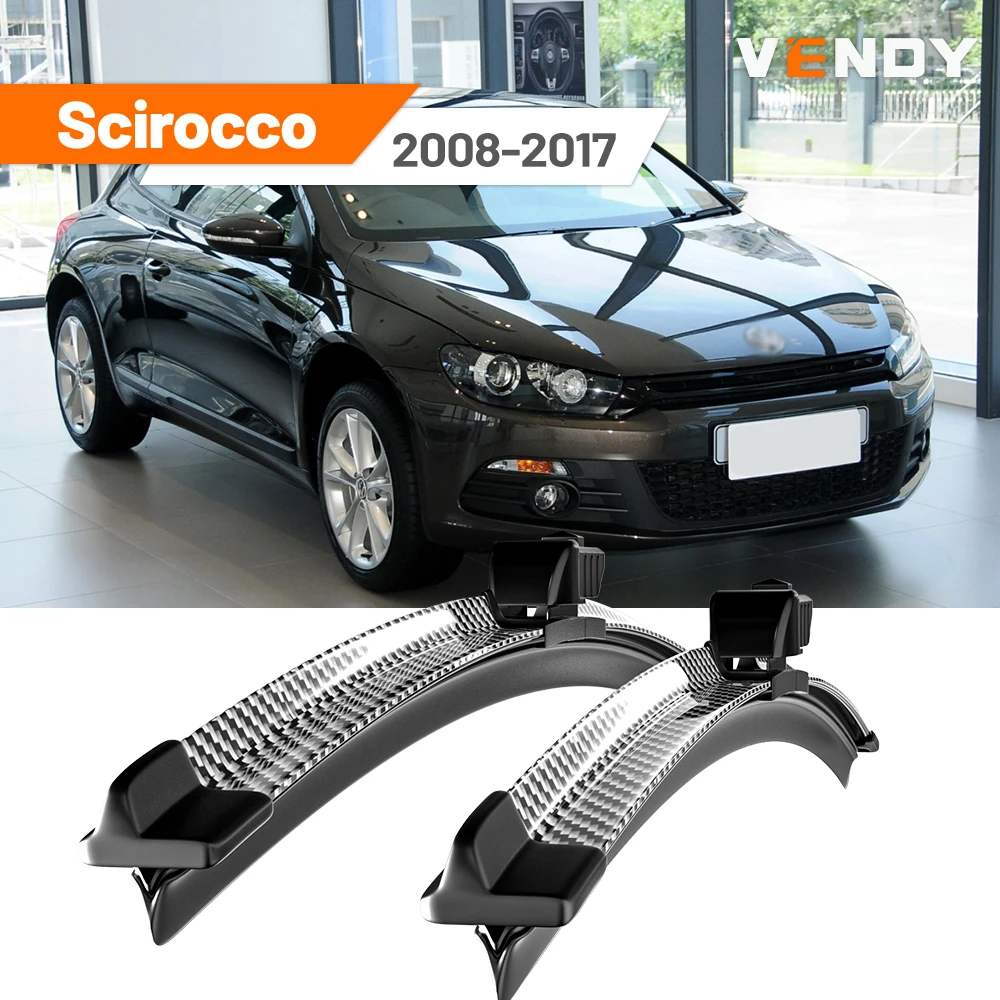 

For VW Scirocco 2008-2017 2009 2010 2011 2012 2013 2014 2015 2pcs Front Windshield Wiper Blades Windscreen Wipers Carbon Fibre