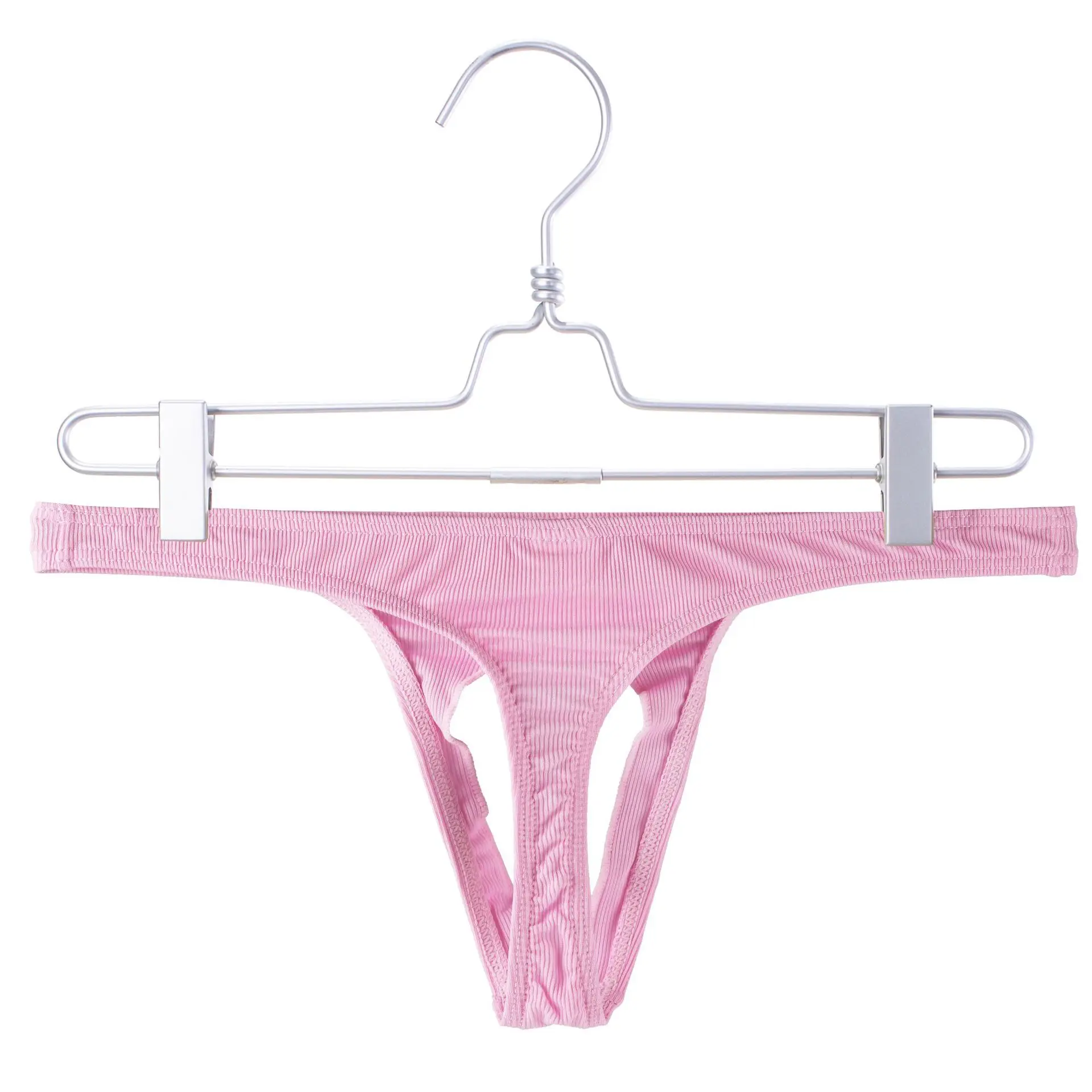 Men's Panties Mesh Cloth Thong Micro-threaded Underwear Thin Ribbed Sexy T-back Thongs Young Men