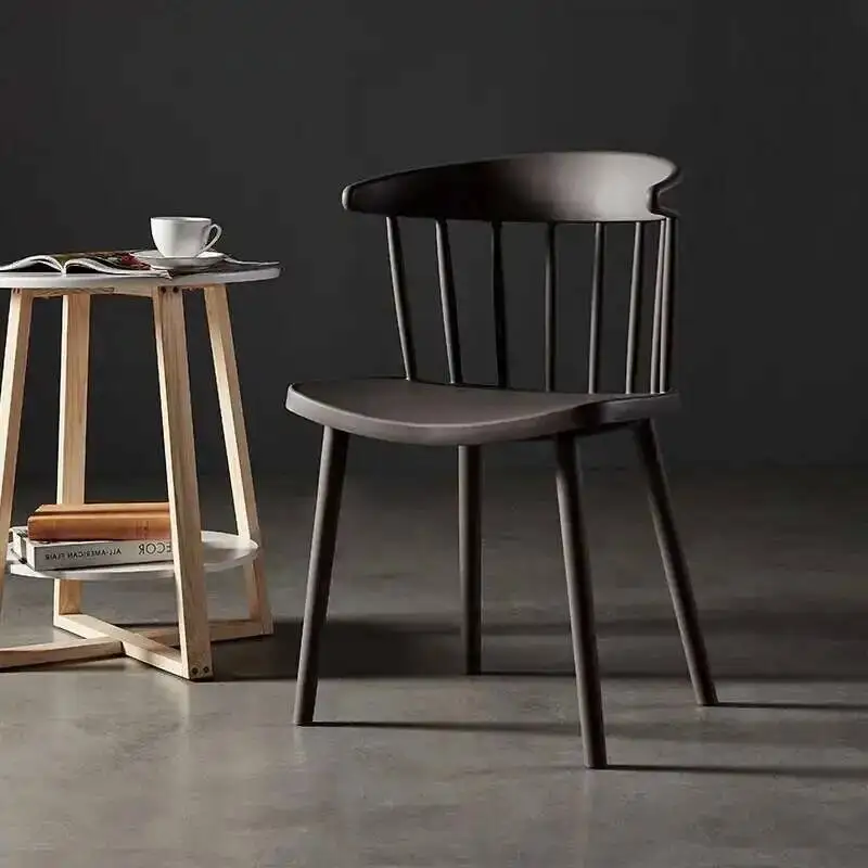 منتصف القرن البلاستيك كراسي تناول الطعام في الهواء الطلق غرفة المعيشة كراسي تناول الطعام أرضية واضحة الألعاب الحد الأدنى Sillas أثاث المنزل QQ