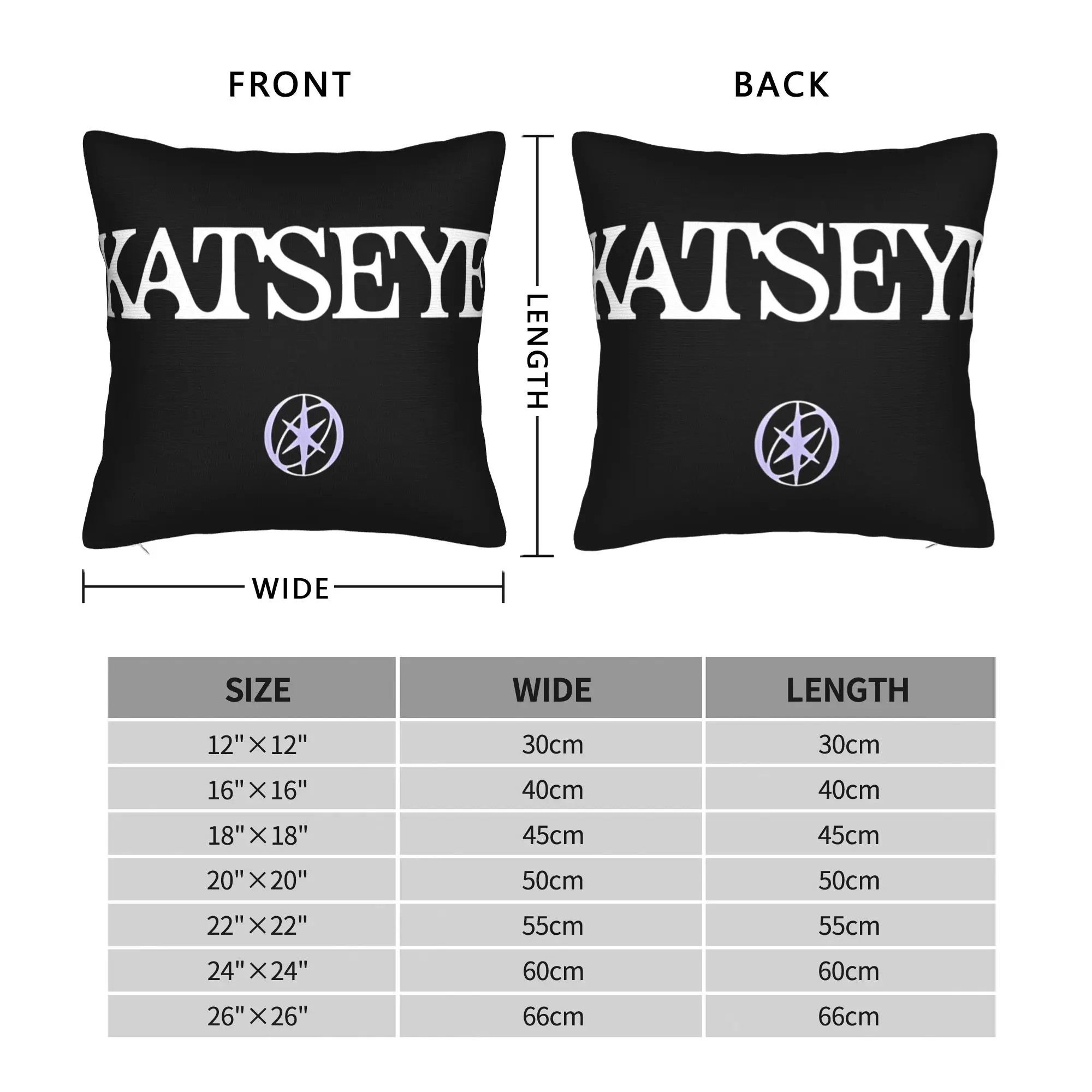 Katseye Logo Pillow Case  Funny Pillow Cover Design Pillowcases For Living Room Sofa